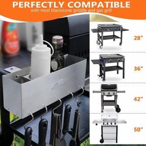 img 2 attached to Maximize Your Grilling Space With HULISEN Griddle Caddy For 28"/36" Blackstone Griddles
