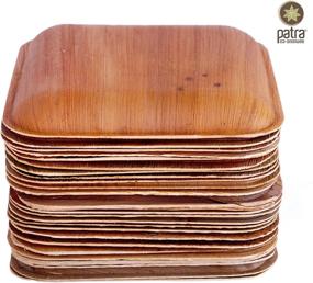 img 3 attached to 🌿 Patra 6 Inch Palm Leaf Plates & Bowls - Disposable, Eco-Friendly, Biodegradable, Backyard Compostable (25 Pack)