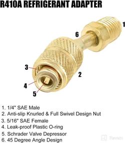 img 2 attached to JIFETOR Refrigerant Adapter Conditioner Charging