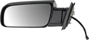 img 1 attached to 🪞 Dorman 955-191 Black Driver Side Power Mirror - Folding, Compatible with Select Chevrolet / GMC Models