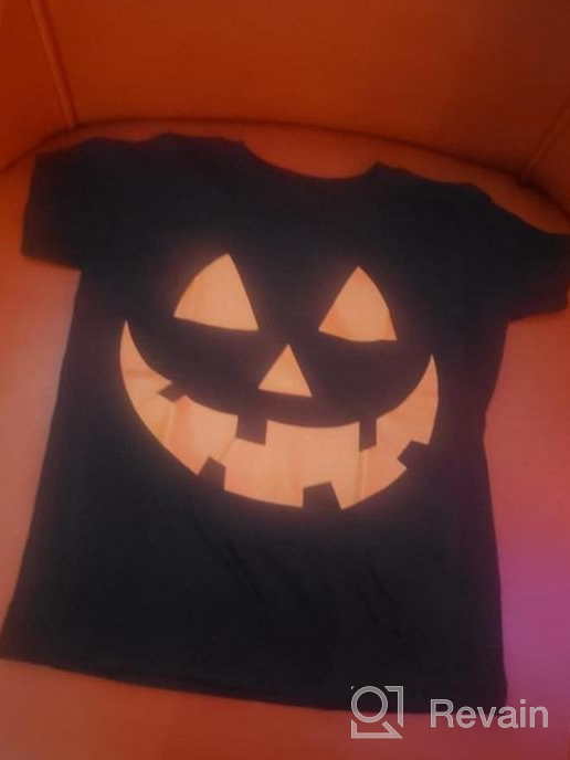 img 1 attached to 🎃 Glow in The Dark Skeleton Shirt - JackoLantern Pumpkin Halloween Kids Tshirts: Spooktacular Fun for Little Ones! review by Efraine Cruise