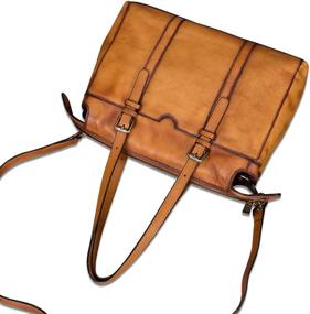 img 2 attached to 👜 High-quality IVTG Genuine Leather Handmade Crossbody Women's Handbags & Wallets at Satchels: Style and Functionality Combined