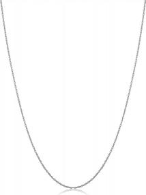 img 4 attached to 14K White Gold Rope Chain Barely-There Necklace For Women (0.7 Mm, 0.9 Mm, 1 Mm Or 1.3 Mm) - Thin And Lightweight
