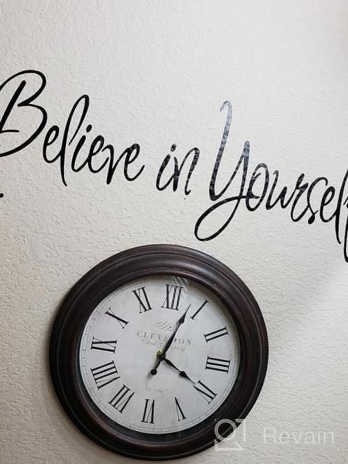 img 1 attached to Inspire Your Home With Believe In Yourself Wall Decal Living Room Décor Motivational Stickers review by Brandon Fernandez