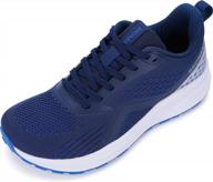 bronax men's wide running shoes w/ cushioned support & wide toe box rubber outsole logo