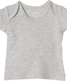 img 2 attached to 👕 Pack of 6 Amazon Essentials Unisex Babies' Lap-Shoulder Tee: Superior Quality and Value