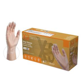 img 4 attached to 🧤 X3 Clear Vinyl Disposable Industrial Gloves, 3 Mil, Latex-Free, Powder-Free, Food-Safe, Non-Sterile, Smooth, Extra Large, Box of 100