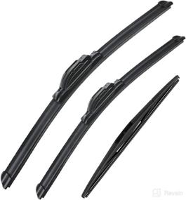 img 4 attached to 🔧 Set of 3 Original Equipment Replacement Windshield Wiper Blades - 26"/22"/16" for 2005-2019 Honda Odyssey (U/J HOOK)