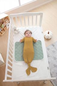 img 3 attached to Sleep In Comfort With TWINOR'S Super Soft Bamboo Knotted Baby Gown And Sleeping Bag Set