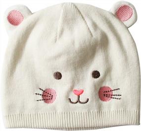 img 1 attached to Cute And Comfortable Toddler Girl Cat Hats For Your Little One - Toubaby Baby Bonnet