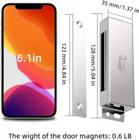 img 3 attached to Heavy Duty Magnetic Cabinet Door Catches - Jiayi 110Lbs Strong Stainless Steel Latch For Cupboard And Cabinet Closure, Powerful Magnets For Strong Door Closing And Secure Hold