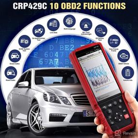 img 1 attached to OBD2 Scanner CRP429C - Engine/ABS/SRS/Transmission Code Reader with 11 Reset Functions, Oil Reset, ABS Bleeding, TPMS, EPB, DPF, Injector Coding, Key IMMO, AUTO VIN + Free Update. Includes TPMS Tool El-50448