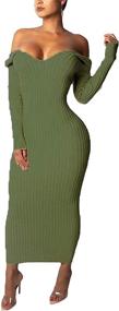 img 2 attached to Cinyifaan Womens Turtleneck Sweater Bodycon Women's Clothing : Dresses