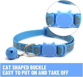 img 3 attached to 🐱 NINEMAX Bling Cat Collars: Stylish & Adjustable Collar for Cats with Bell - Perfect Fit for Small Pets!