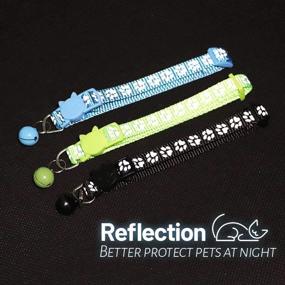 img 1 attached to 🐱 NINEMAX Bling Cat Collars: Stylish & Adjustable Collar for Cats with Bell - Perfect Fit for Small Pets!