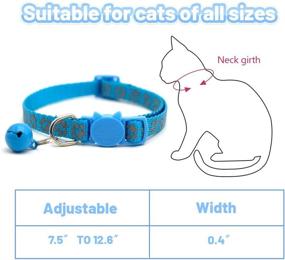 img 2 attached to 🐱 NINEMAX Bling Cat Collars: Stylish & Adjustable Collar for Cats with Bell - Perfect Fit for Small Pets!