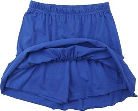 img 3 attached to 👧 Adorable Kid Nation Cotton Ruffle Scooter Girls' Clothing - Shop Skirts & Skorts!