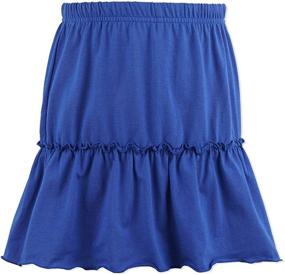 img 4 attached to 👧 Adorable Kid Nation Cotton Ruffle Scooter Girls' Clothing - Shop Skirts & Skorts!