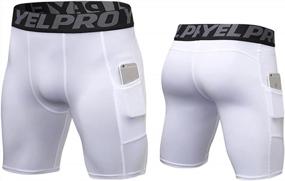 img 3 attached to Men'S Compression Shorts: Cool Dry Sports Underwear With Pockets For Running & Workouts