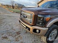 img 1 attached to AlphaRex Luxx-SERIES Black For 11-16 F250/F350/F450/F550 DRL/Sequential Signal LED/ Activation Light Tube Dual Super Duty 4Th Gen Look Switchback Projector Headlights review by Tim Wilson