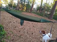 img 1 attached to AnorTrek Professional Camping Hammock: Lightweight, Portable Double With Mosquito Net & Tree Straps - Perfect For Hiking, Backpacking & More! review by Pat Haberman