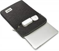 стильно защитите свой ноутбук с водонепроницаемым чехлом kinmac snow black: защита на 360 градусов и удобный карман (15"-15,6") логотип