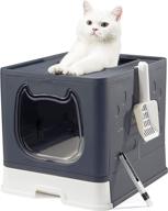 🐱 gefryco cat litter box with lid: the perfect covered solution for kittens and small cats logo