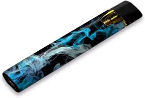 img 2 attached to 💨 Premium Vinyl Wrap Decal for STIIIZY (TM) Vaporizers - Blue Green White Smoke Sleeve