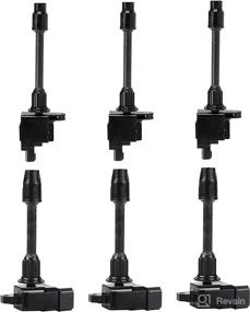 img 4 attached to ENA Set of 6 Ignition Coil Pack Front Rear Compatible with Nissan Infiniti Maxima I30 3.0L V6 2000-2001 | UF348 UF363 C1266 C1267 Replacement