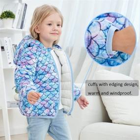 img 1 attached to UNICOMIDEA 3D Print Winter Coats for Kids 🧥 with Down Alternative Hoods - Baby Girls' Coat, 6M-3T