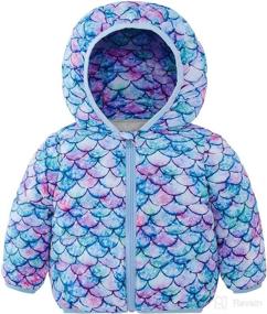 img 4 attached to UNICOMIDEA 3D Print Winter Coats for Kids 🧥 with Down Alternative Hoods - Baby Girls' Coat, 6M-3T