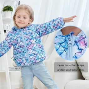 img 2 attached to UNICOMIDEA 3D Print Winter Coats for Kids 🧥 with Down Alternative Hoods - Baby Girls' Coat, 6M-3T