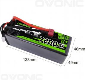 img 2 attached to OVONIC 11.1V 7200MAh 50C Lipo Battery With Dean-Style T Connector For RC Car Truck Boat 1/8 & 1/10 Vehicles