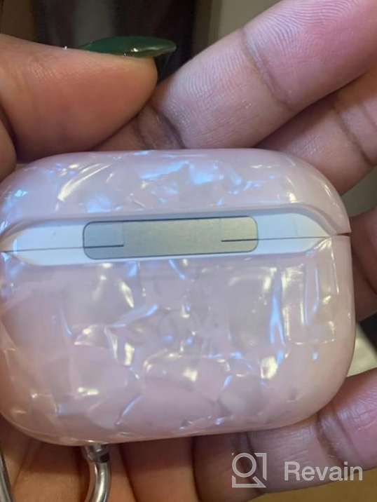 img 1 attached to White Marble Protective Shockproof Hard Case Cover With Keychain For Apple AirPods Pro 3RD (2019) Charging Cases - Compatible With AirPods Pro Accessories. review by Noel Pilla