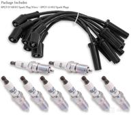 🔌 high performance spark plug wires & plugs set for chevrolet silverado, cadillac escalade, and gmc sierra: 9748hh wires & 41-962 plugs (16 pcs) - ls2, ls3, ls4, ls7 engines compatible logo
