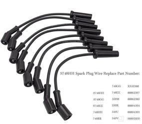 img 2 attached to 🔌 High Performance Spark Plug Wires & Plugs Set for Chevrolet Silverado, Cadillac Escalade, and GMC Sierra: 9748HH Wires & 41-962 Plugs (16 PCS) - LS2, LS3, LS4, LS7 Engines Compatible