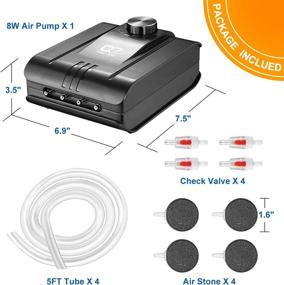 img 2 attached to JEREPET 320GPH Aquarium Adjustable Accessories