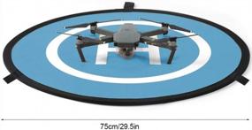 img 1 attached to Universal Waterproof Foldable Landing Pad 75Cm/30" For RC Drones, Helicopter, PVB Drones & DJI Mavic Air Pro Phantom 2/3/4/Pro