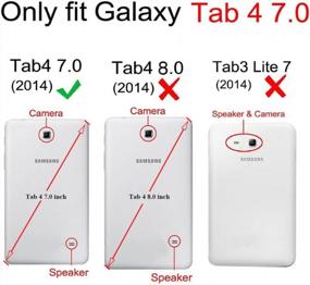 img 2 attached to Защитите свой Galaxy Tab 4 с помощью сверхпрочного гибридного противоударного чехла Magicsky Armor Kickstand Case — эксклюзивный черный/черный дизайн