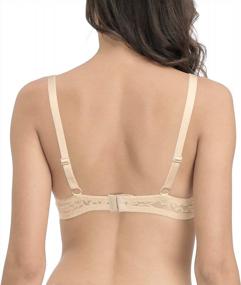 img 2 attached to Lace Demi Cup Push Up Bra For Women - Padded Underwire For Support And Comfort, Perfect For Everyday Wear And Adding Cup Size