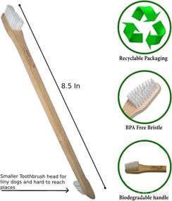 img 1 attached to 4 Pack Bamboo Dog Pet Toothbrushes