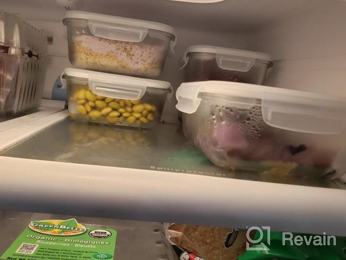 img 1 attached to Stay Fresh And Organized With Bayco'S Glass Storage Containers - 9 Sets Of Airtight Meal Prep Containers In Blue review by Shane Bullion