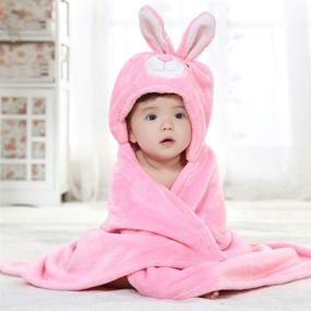 img 2 attached to Tonwhar Toddler Animal Hooded Blanket Baby Care