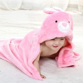 img 3 attached to Tonwhar Toddler Animal Hooded Blanket Baby Care