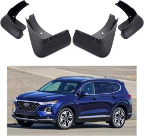 img 4 attached to MOERTIFEI Car Mudguards Fender Mud Flaps Splash Guards - Compatible with 2019 2020 Hyundai Santa Fe (excluding XL Models)