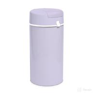 👶 bubula premium steel diaper waste pail - air tight lid & lock in lavender: best baby diaper disposal solution logo