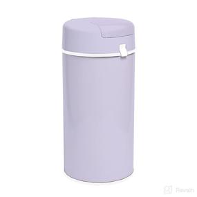 img 4 attached to 👶 Bubula Premium Steel Diaper Waste Pail - Air Tight Lid & Lock in Lavender: Best Baby Diaper Disposal Solution