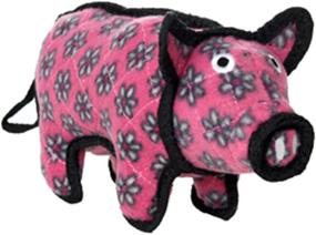 img 3 attached to TUFFY - World'S Tuffest Soft Dog Toy - Barnyard Pig- Multiple Layers. Made Durable, Strong & Tough. Interactive Play (Tug, Toss & Fetch). Machine Washable & Floats. (Junior)