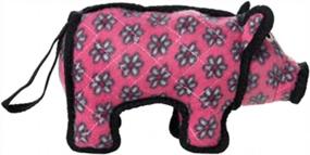 img 4 attached to TUFFY - World'S Tuffest Soft Dog Toy - Barnyard Pig- Multiple Layers. Made Durable, Strong & Tough. Interactive Play (Tug, Toss & Fetch). Machine Washable & Floats. (Junior)