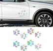 car paw prints vinyl waterproof sticker decal for car laptop wall window bumper sticker logo